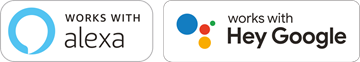 Works with Alexa, works with Hey Google